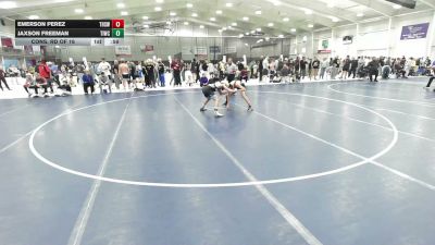 126 lbs Cons. Rd Of 16 - Emerson Perez, Trinity High School Wrestling vs Jaxson Freeman, Team Idaho Wrestling Club