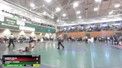 126 lbs Quarterfinal - Joseph Juarez, Yucaipa vs Aaron Silva, Calvary Chapel