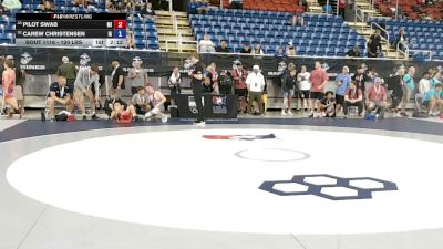 120 lbs Champ. Rd Of 64 - Pilot Swab, Michigan vs Carew Christensen, Iowa