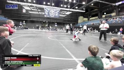 49 lbs Cons. Round 3 - Dane Sharpsteen, El Dorado Wrestling Club vs Davis Mann, WTC