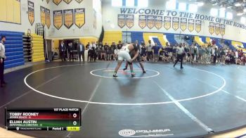 220 lbs Finals (8 Team) - Tobby Rooney, Jensen Beach vs Elijah Austin, Zephyrhills Christian