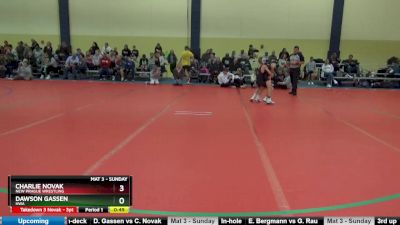 75 lbs Cons. Round 4 - Dawson Gassen, HWA vs Charlie Novak, New Prague Wrestling