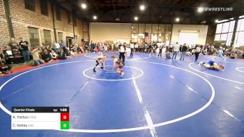 92-98 lbs Quarterfinal - Kyan Patton, Honey Badgers Wrestling Club vs Caleb Kelley, Salina Wrestling Club