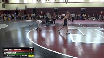 PW-13 lbs Semifinal - Giancarlo Makinde, USA Mat Club vs Blayze Bieber, Indee Mat Club