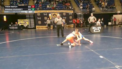 96 lbs Consy Pigtails - Tyson Trufley, Sharpsville vs Brendan Dougherty, Oxford