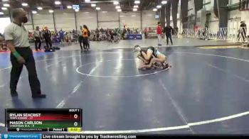 100 lbs Round 1 (6 Team) - Mason Carlson, Sanderson W.A. vs Rylan Seacrist, Terps Xtreme