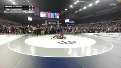 125 lbs Champ. Rd Of 64 - Narayah Rodriguez, CT vs Temperance Lowe, MO