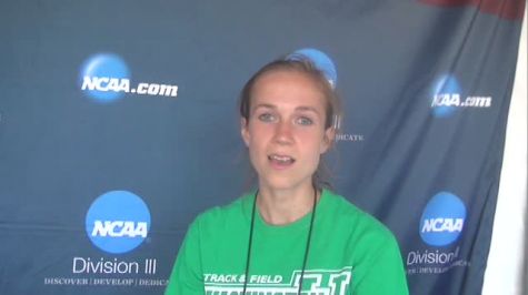 WashU's steepler Lucy Cheadle after prelims