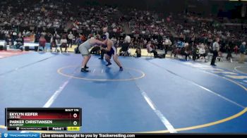 4A 220 lbs Cons. Round 1 - Ekylyn Keifer, Century vs Parker Christiansen, Blackfoot