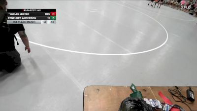 121-135 lbs 1st Place Match - Jaylee Lester, Iguanas Wrestling Club vs Penelope Anderson, Tony Capriola Sr. Wrestling Club