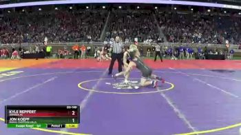 D3-140 lbs Champ. Round 1 - Jon Koepf, Remus Chippewa Hills vs Kyle Reppert, Armada HS