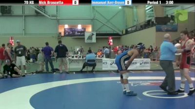 70kg Nick Brascetta, VA vs Immanuel Kerr-Brown, NC
