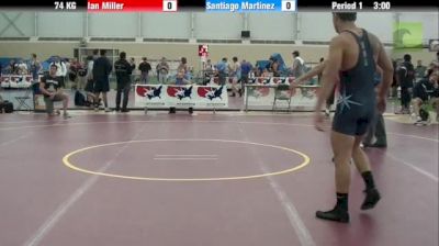 74kg, Ian Miller, OH vs Santiago Martinez, PA