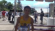 2014 DIII steeple All-American Bobby Over of Allegheny talks after steeple