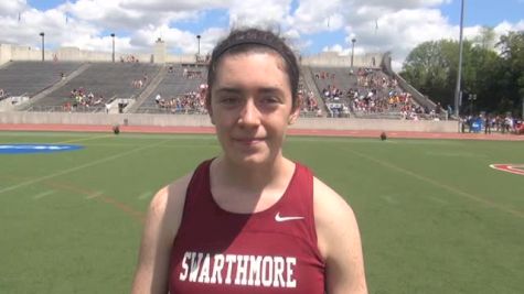 2014 DIII 1500 All-American Katie McMenamin of Swarthmore talks at nationals