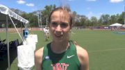 2014 DIII steeple champ (#6 all-time) Lucy Cheadle of WashU talks at nationals