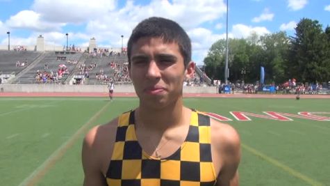 McKena Ramos of UW-Oshkosh talks after winning 2014 DIII 1500