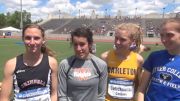 All four DIII Central Region 1500 All-Americans talk at nationals