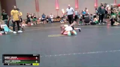 64 lbs Quarterfinals (8 Team) - Macey Erickson, MO Outlaws Black vs Karly Grass, MO Outlaws Gold