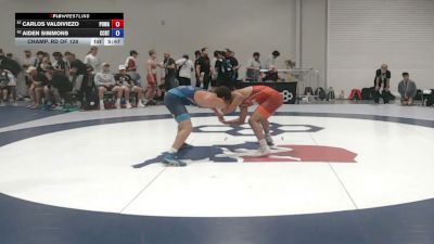 70 kg Champ. Rd Of 128 - Carlos Valdiviezo, Poway vs Aiden Simmons, Central Coast Regional Training Center