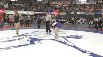 G - 190 lbs Cons. Semi - IsaBela Rangel, Belgrade (Girls) vs Octavia Weis, Laurel (Girls)