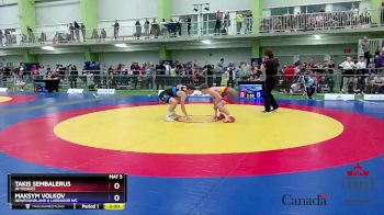 71kg Quarterfinal - Takis Sembalerus, Jr Huskies vs Maksym Volkov, Newfoundland & Labrador WC