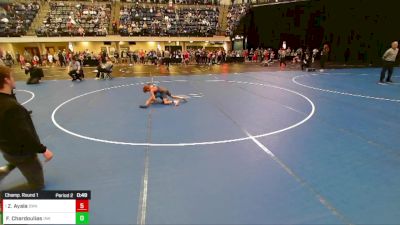 Boys 3rd-4th Grade - 67 Champ. Round 1 - Zayden Ayala, Sebolt Wrestling Academy vs Fletcher Chardoulias, Immortal Athletics WC