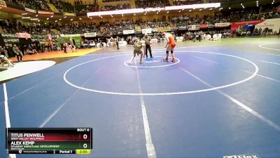 189 lbs Quarterfinal - Titus Penwell, West Valley Wolfpack vs Alex Kemp, Student Wrestling Development Program