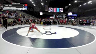 144 lbs Cons. Rd Of 32 - Cash Mays, IN vs Jackson Lininger, PA