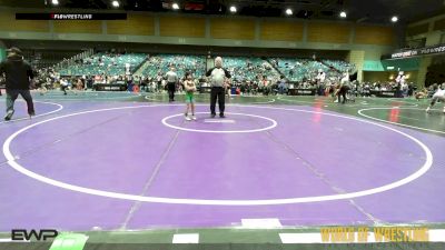 54 lbs Consi Of 8 #1 - Penelope Flores, Cory Clark Wrestling vs Remi Maldonado, Fallon Outlaws Wrestling Club
