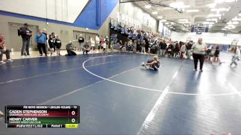 73 lbs Cons. Round 2 - Henry Carver, Charger Wrestling Club vs Caden Stephenson, Sanderson Wrestling Academy