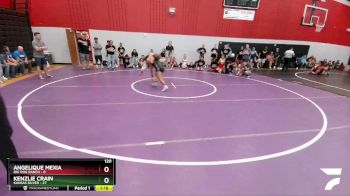 120 lbs Round 1 (8 Team) - Kenzlie Crain, Kansas Silver vs Angelique Mexia, Big Dog Ranch