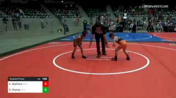 52 lbs Quarterfinal - Connor Stafford, Sperry Wrestling Club vs Sam Chang, Dark Cloud Wrestling Club