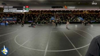 120 lbs Champ. Round 1 - Brody Schroeder, Hortonville vs Aiden Kiesey, Linn-Mar