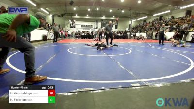 61 lbs Quarterfinal - Everett Luxton, Bartlesville Wrestling Club vs Jayce Clayton, Tiger Trained Wrestling