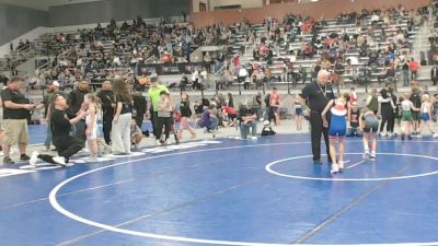 67 lbs Quarters - Isabelle Harvey, St. Maries Wrestling Club vs Emerson Nielsen, Buzzsaw Wrestling Club
