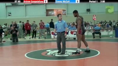 97kg Quarter-finals Andrew Campolattano (NJ) vs. Timmy McCall (WI)