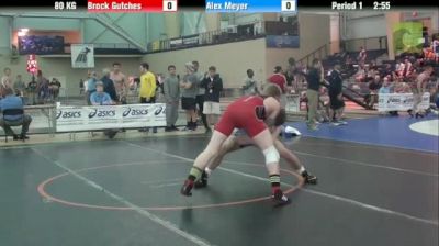 80kg Quarter-finals Brock Gutches (CO) vs. Alex Meyer (IA)
