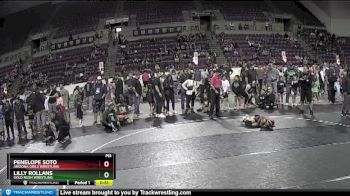 67 lbs 1st Place Match - Penelope Soto, Arizona Girls Wrestling vs Lilly Rollans, Gold Rush Wrestling