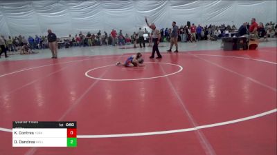 50 lbs Quarterfinal - Kent Contres, York vs Dominic Dandrea, Hollidaysburg