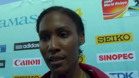 Ajee Wilson after running the AR 4x800