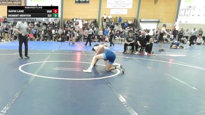 132 lbs Quarterfinal - Gavin Lane, Shawsheen vs Robert Newton, Scituate RI