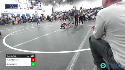 43 lbs Round Of 16 - Maverick Potter, Weatherford Youth Wrestling vs Jacoby Jones, Norman Grappling Club