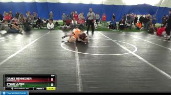 138 lbs Round 2 (8 Team) - Drake Rennecker, Ohio Titan vs Tyler Ulmer, Warner Elite