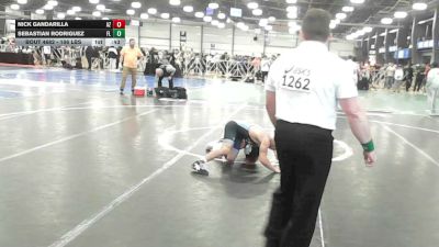 106 lbs Consi Of 8 #1 - Nick Gandarilla, AZ vs Sebastian Rodriguez, FL