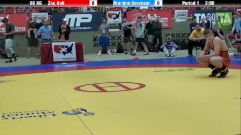 66KG, Zac Hall, MI vs Brandon Sorenson, IA