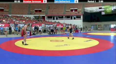 66kg Finals Zain Retherford (PA) vs. Brandon Sorenson (IA)