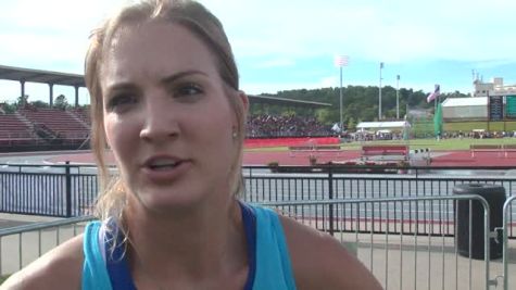 Defending heptathlon national champion Lindsay Vollmer after her 100H prelim