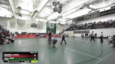 285 lbs Champ. Round 1 - George Llamas, Montclair vs Paul Rath, Perris