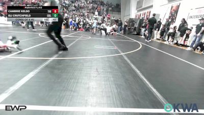 49 lbs Consi Of 8 #2 - Cambrie Kelso, Tiger Trained Wrestling vs Eli Crutchfield, Collinsville Cardinal Youth Wrestling